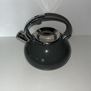 Balduzzi Italian Style Induction Tea Kettle Soft Touch Handle Stainless Steel